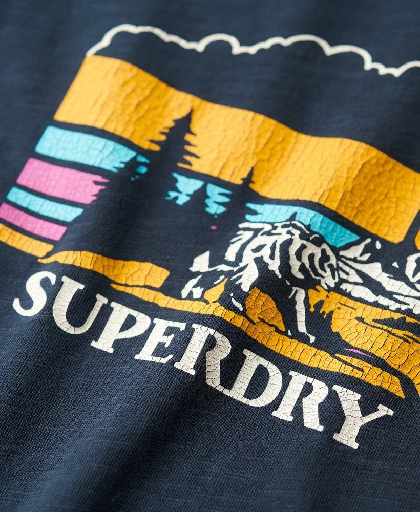 Outdoor Stripe Fitted Tshirt | Eclipse Navy