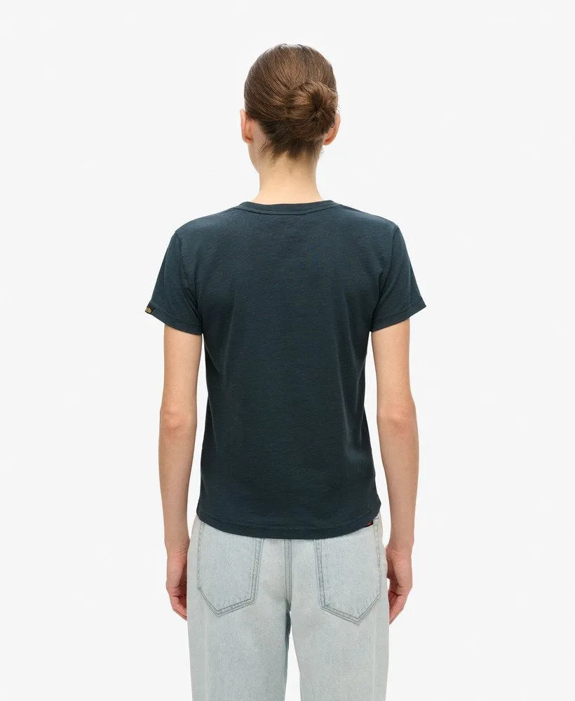 Outdoor Stripe Fitted Tshirt | Eclipse Navy