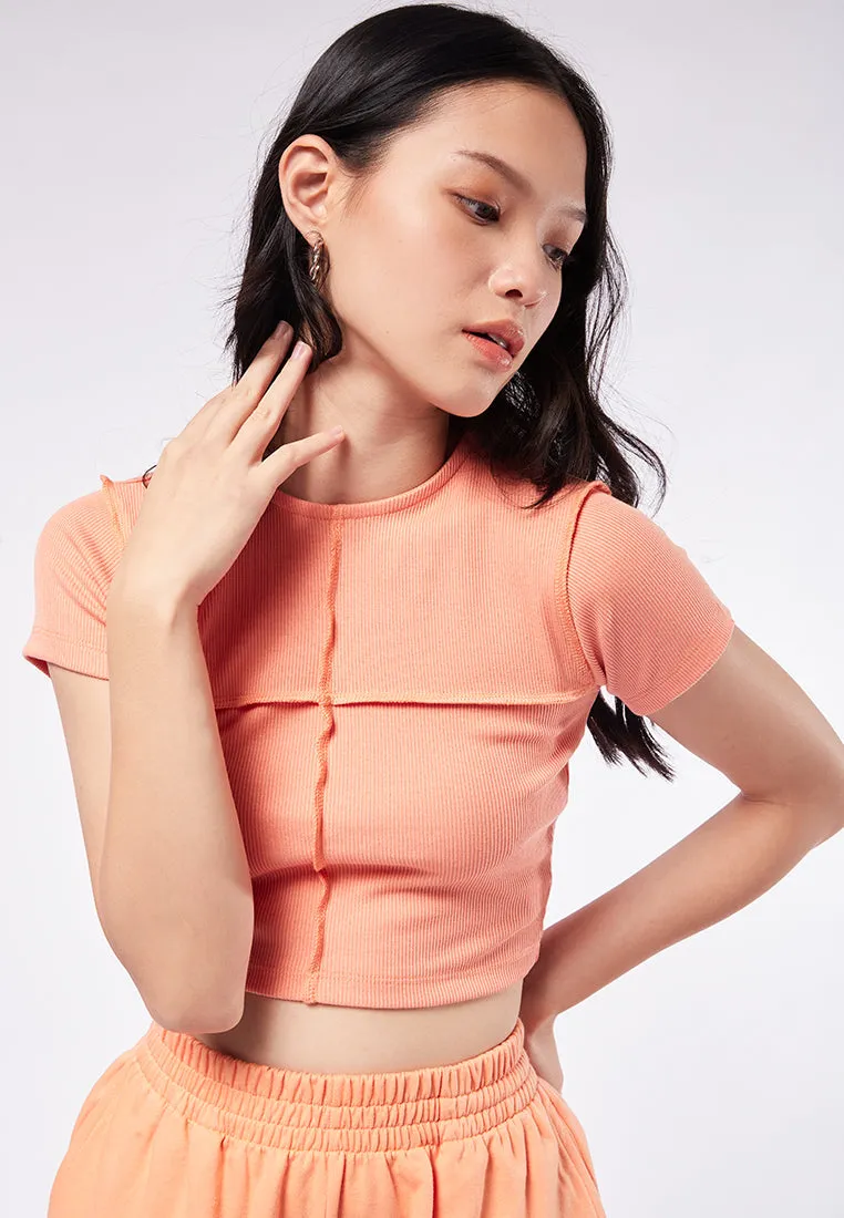 Overlocked Short Sleeve T-Shirt