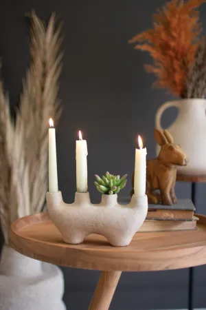 Paper Mache Quad Taper Candle Holder (Pack of 2)