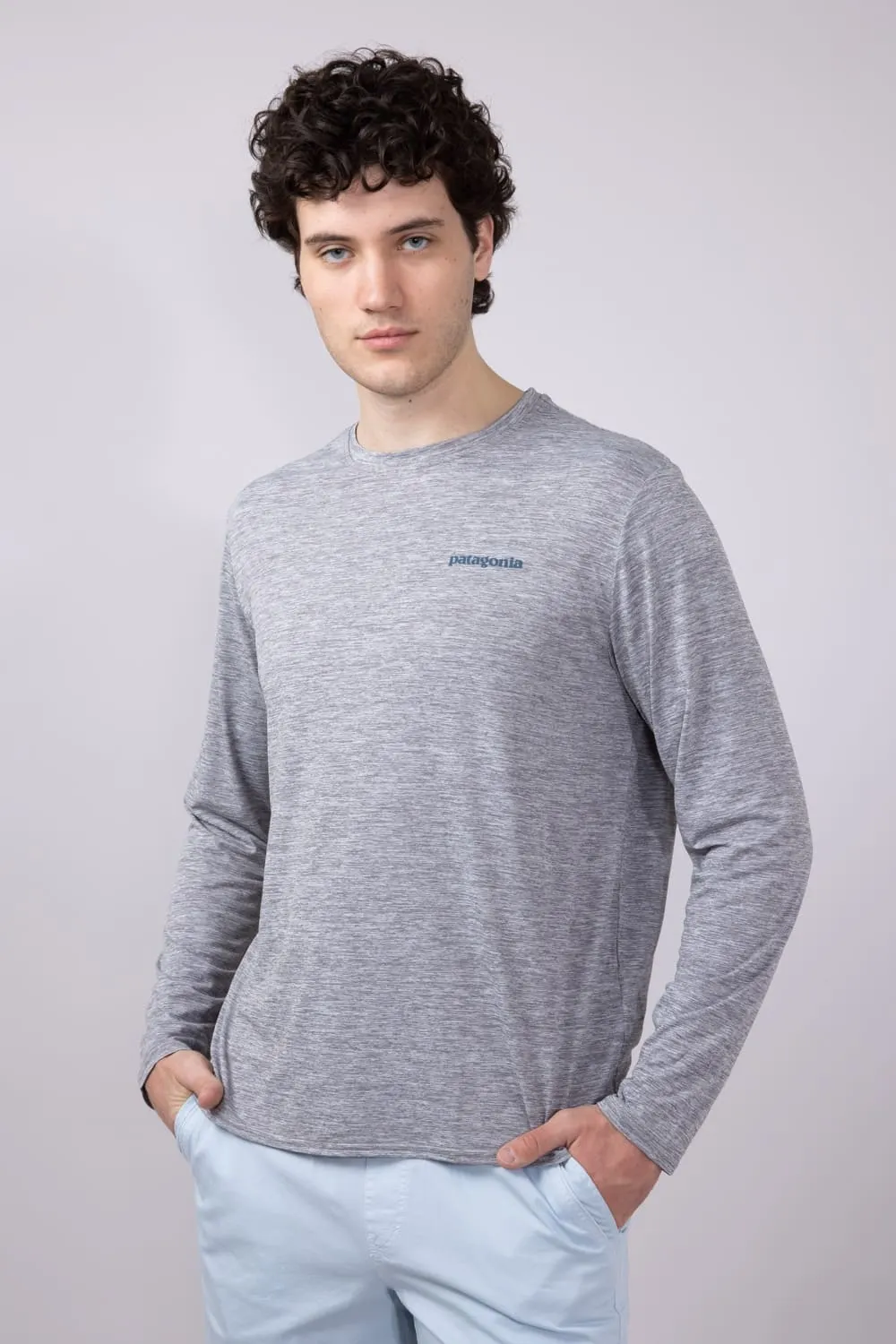 Patagonia Men’s Capilene Cool Daily Graphic T-Shirt for Men in Grey | 45170-BLAF