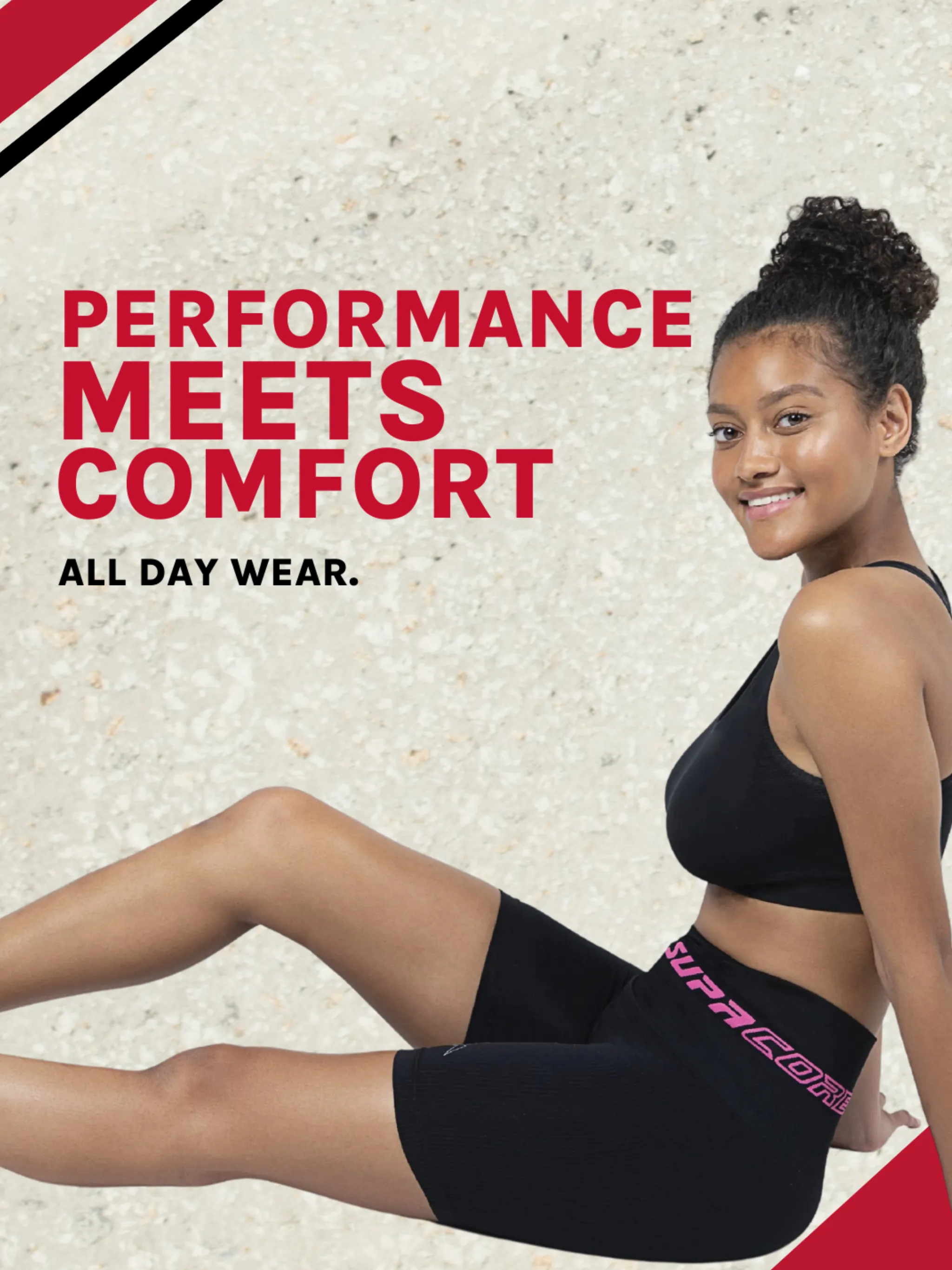 Patented Mary "Xtra" CORETECH® Short with Reinforced Waistband for Performance & Recovery