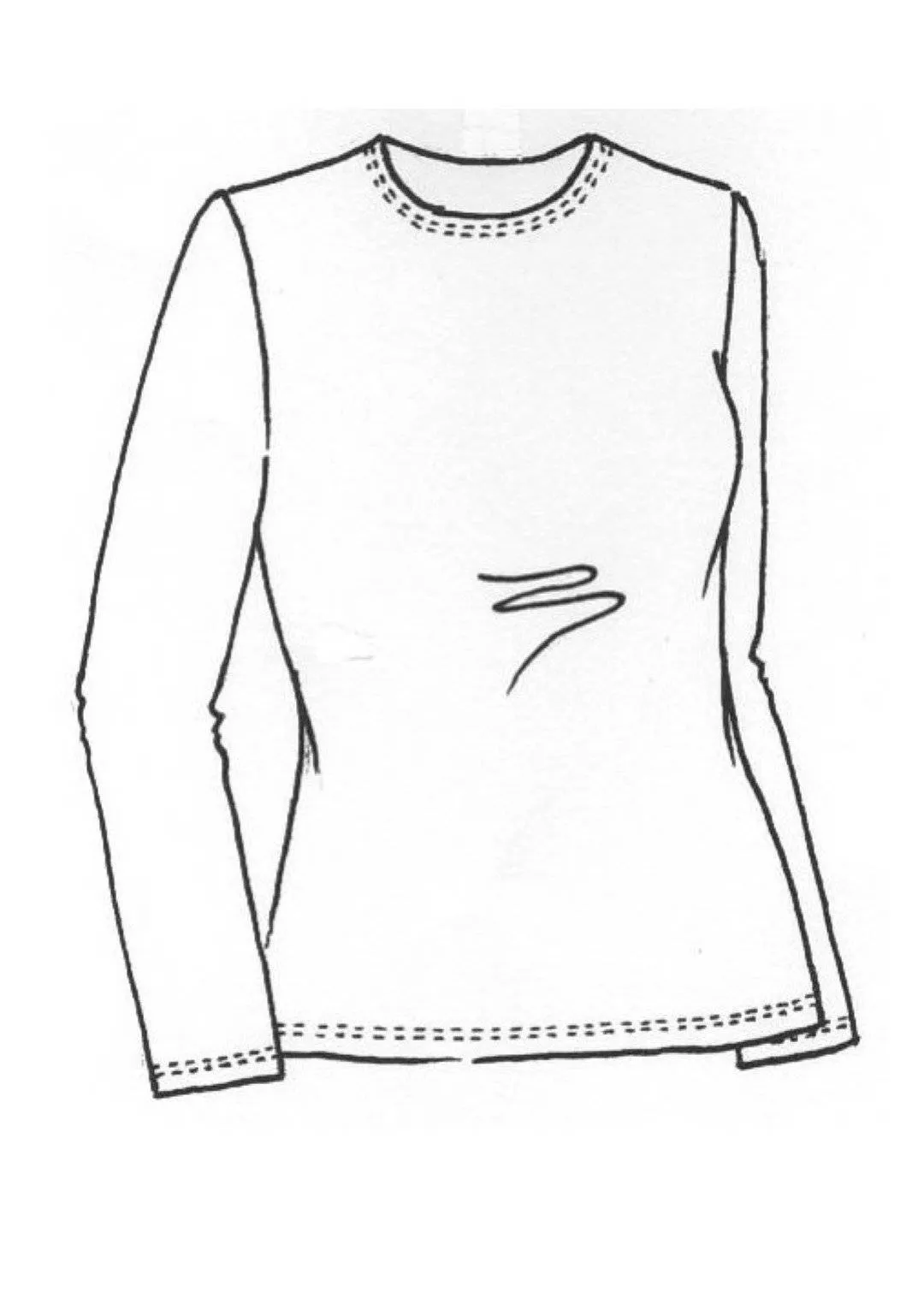 PAULA RYAN Slim Fit Crew Neck Top - Merino - Black