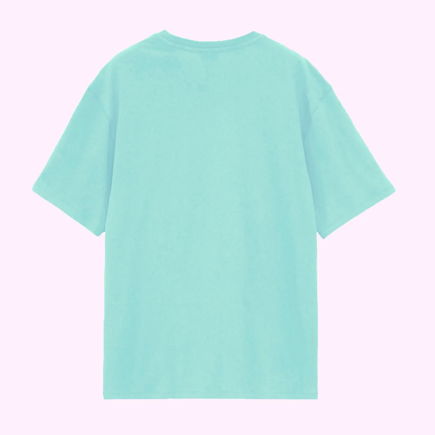 Peach Blossom Women's Printed Over-sized  Tshirt | Cotton Half Sleeve LT Green Color T-Shirt | So What