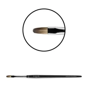 Pennello per gel, No6, Oval flat, Red sable synthetic, Didier Lab, 1 pz