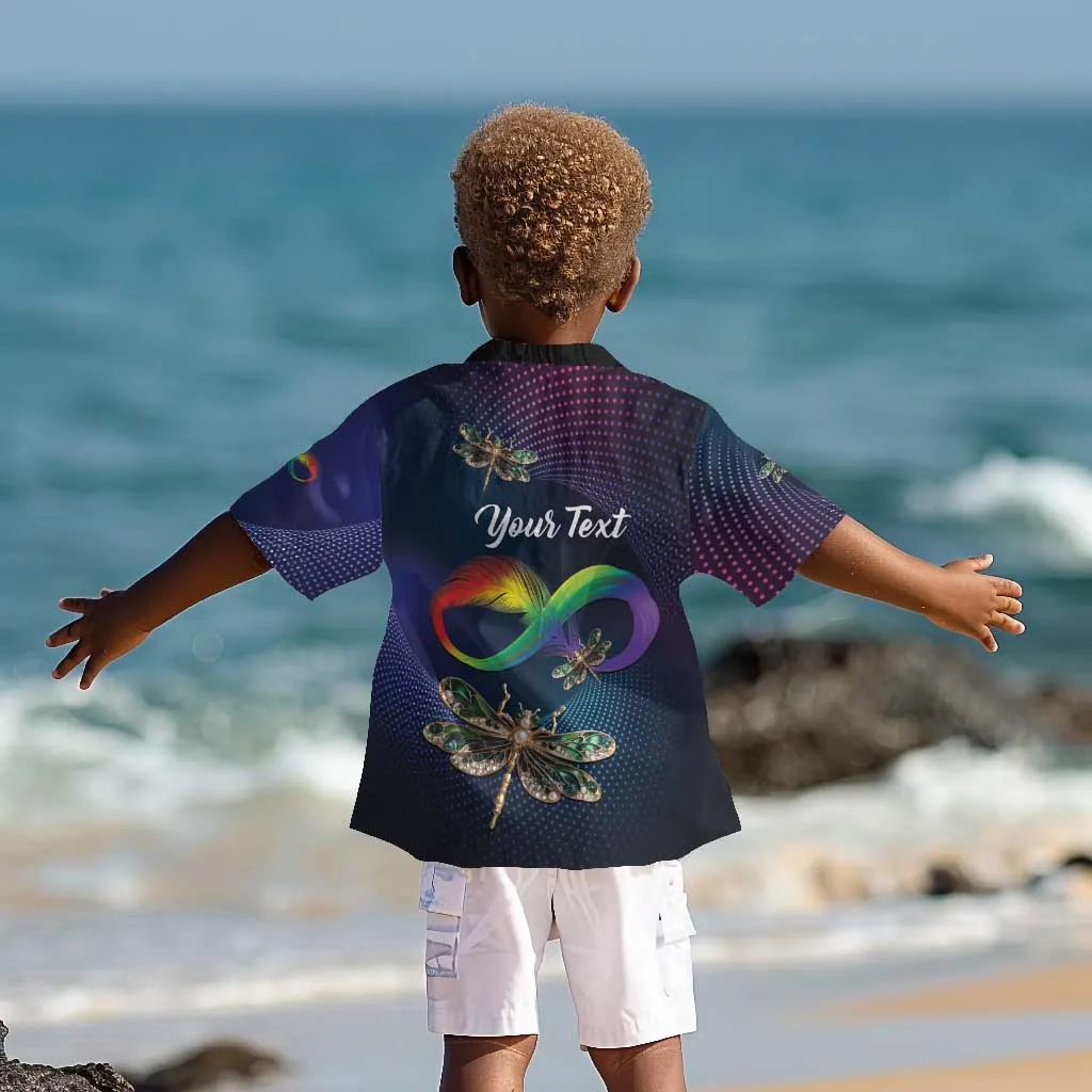Personalized As Long As I Breathe You'll Be Remembered Kid Hawaiian Shirt Luxury Dragonfly - Feather Infinity LT01