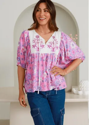 Pink Eloise Top