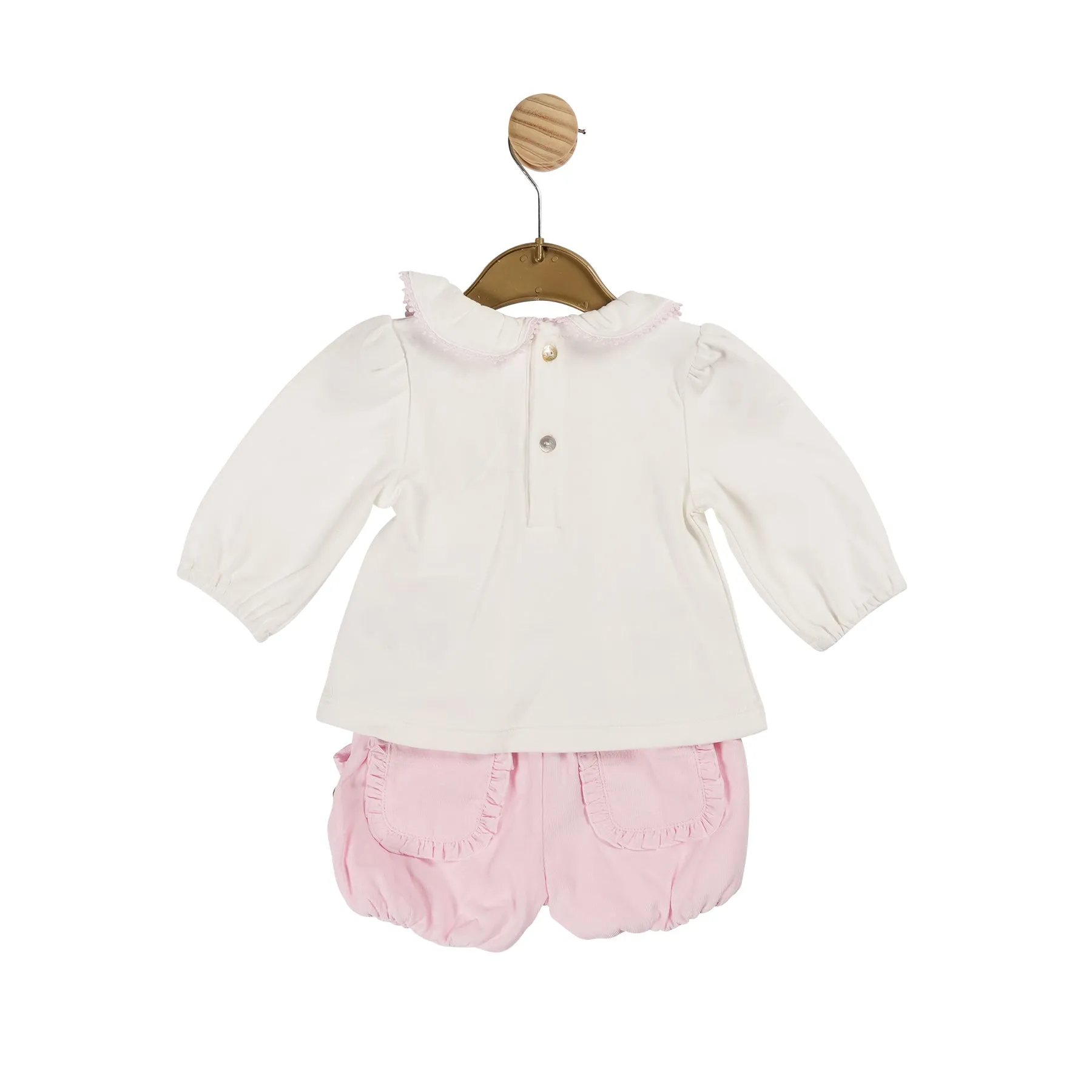 Pink Needlecord Top and Bloomer Short