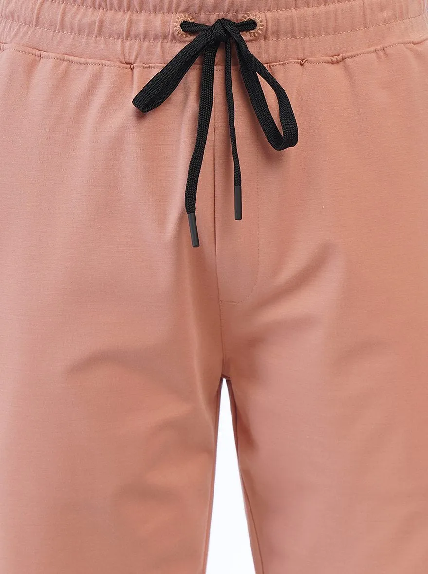 Pink Solid Slim Fit Shorts | JadeBlue