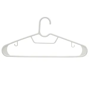 Plastic Hanger with 2 Hooks
