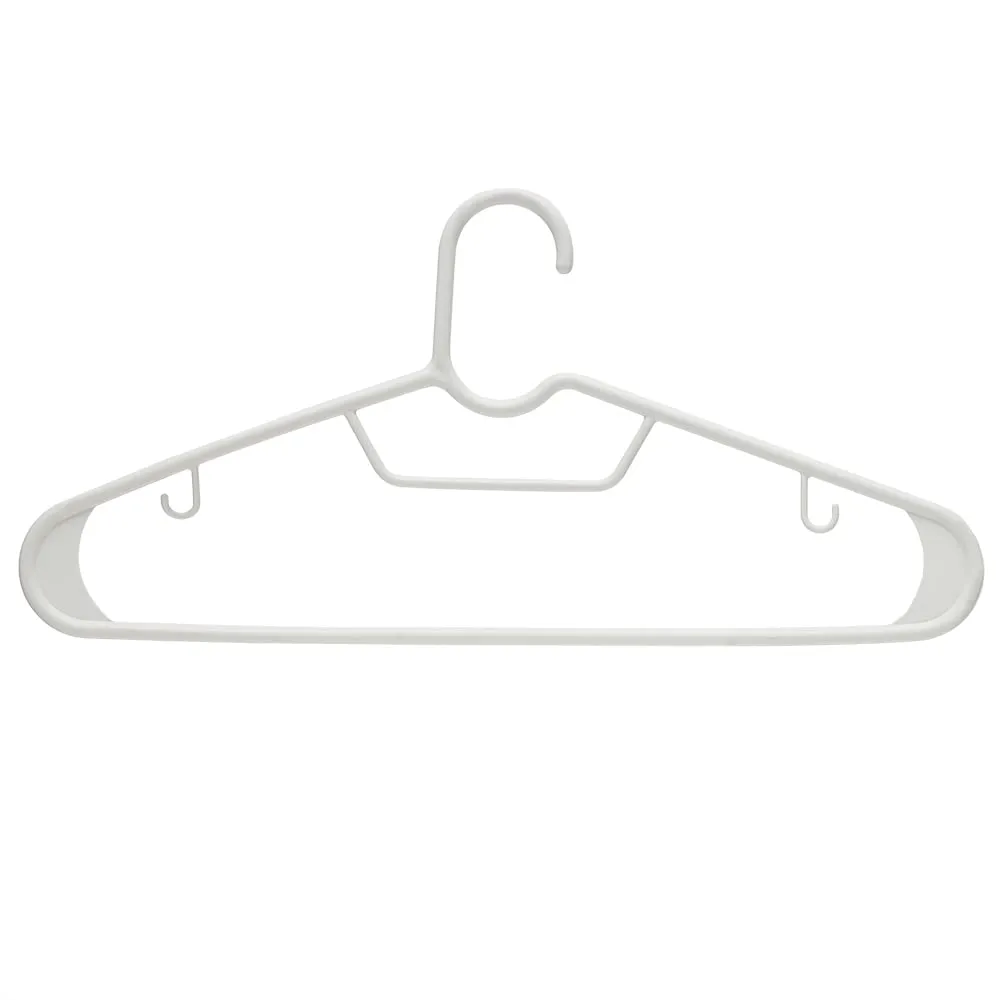Plastic Hanger with 2 Hooks