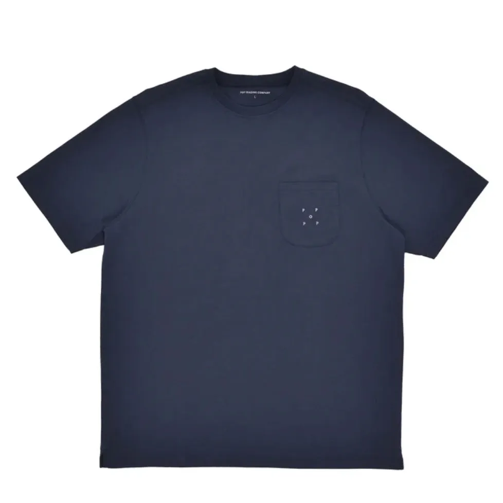 pocket t-shirt navy viola