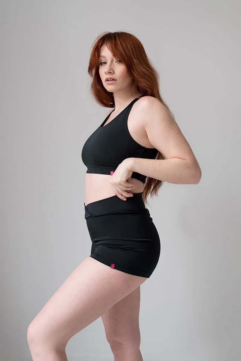 Pole Addict Kopia Basic High Waisted Shorts - Black
