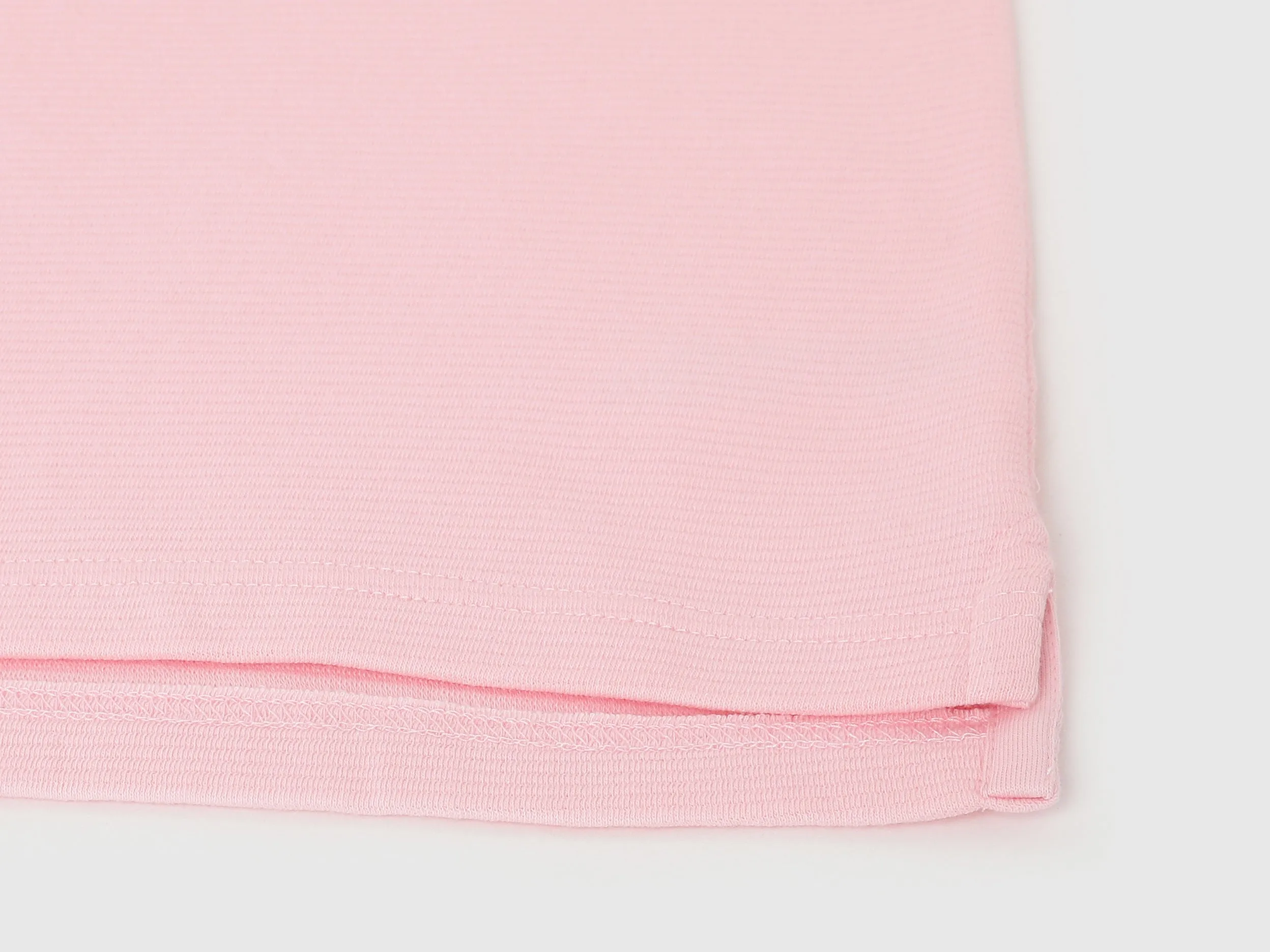 Polo Neck Textured Pattern T-Shirt