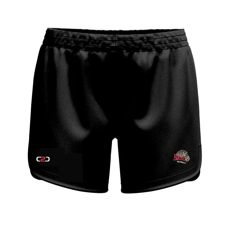 Port Panthers Ladies Curved Hem SlimFit HP Shorts Pro Black