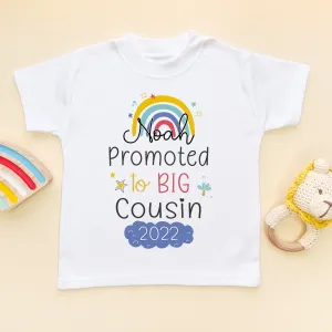 Promoted To Big Cousin Boy Personalised T Shirt