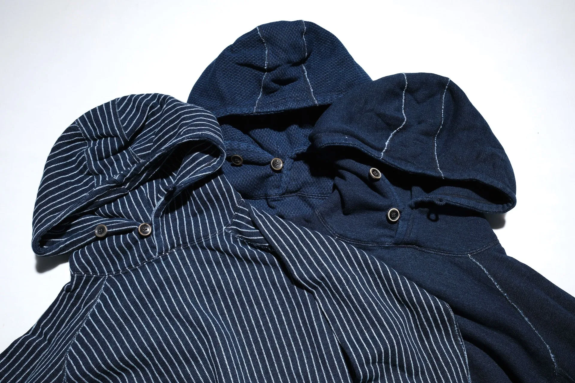 Pure Blue Japan Indigo Dyed "Sashiko" Raglan Pullover