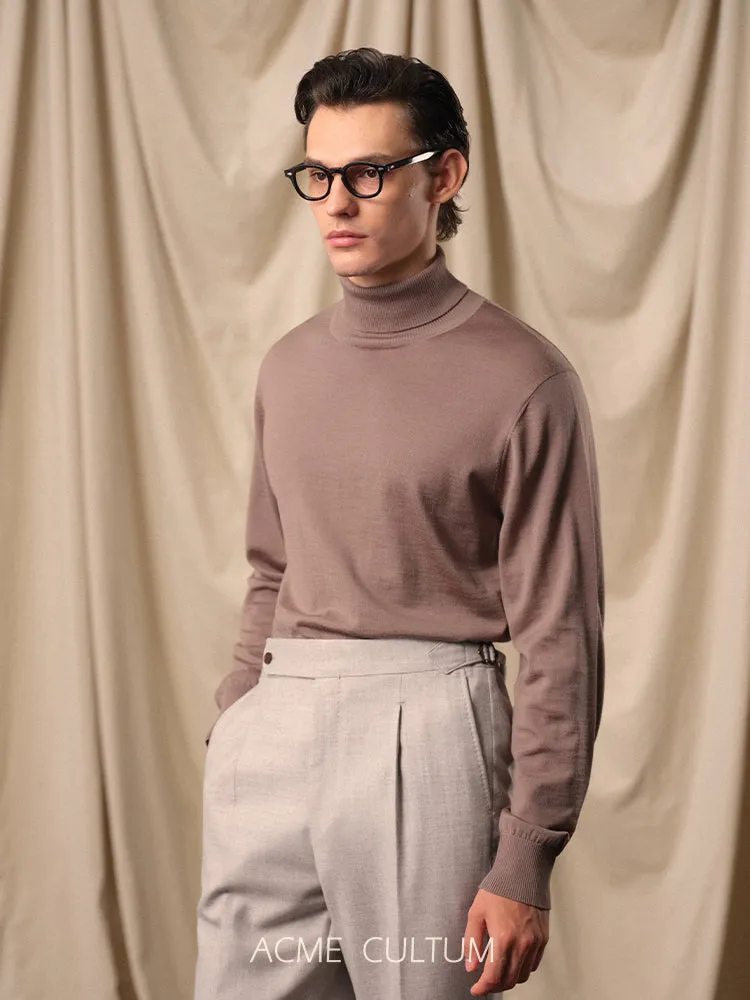 Pure Wool Turtleneck Sweater