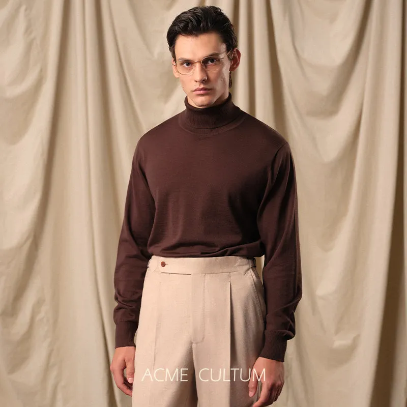 Pure Wool Turtleneck Sweater
