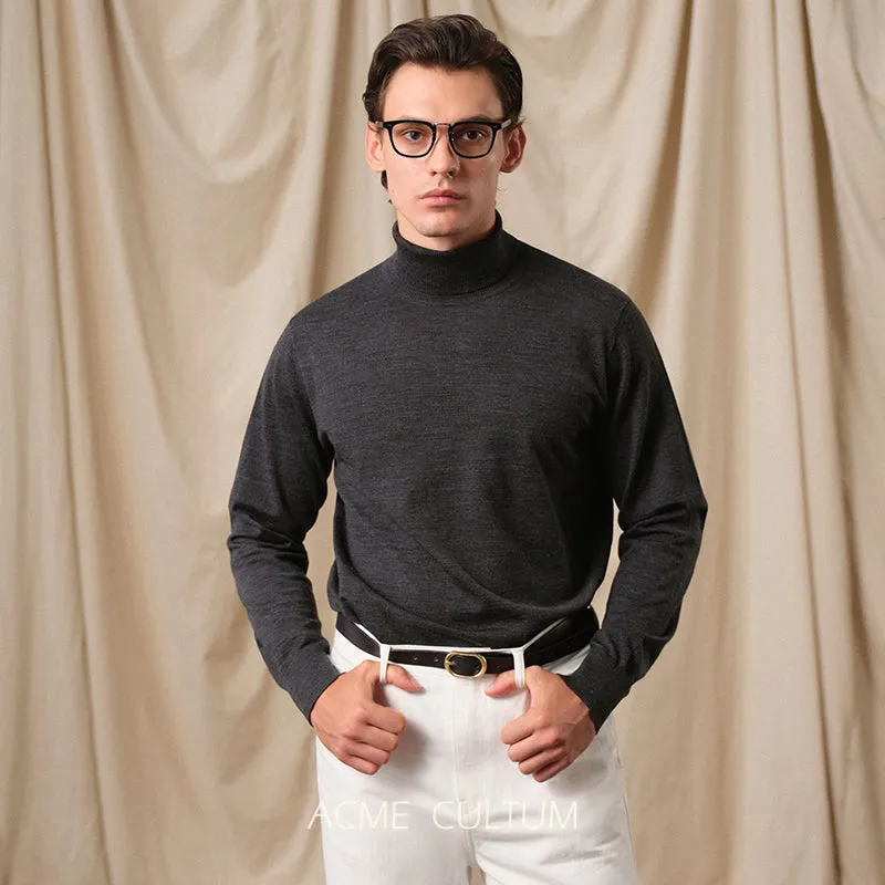 Pure Wool Turtleneck Sweater