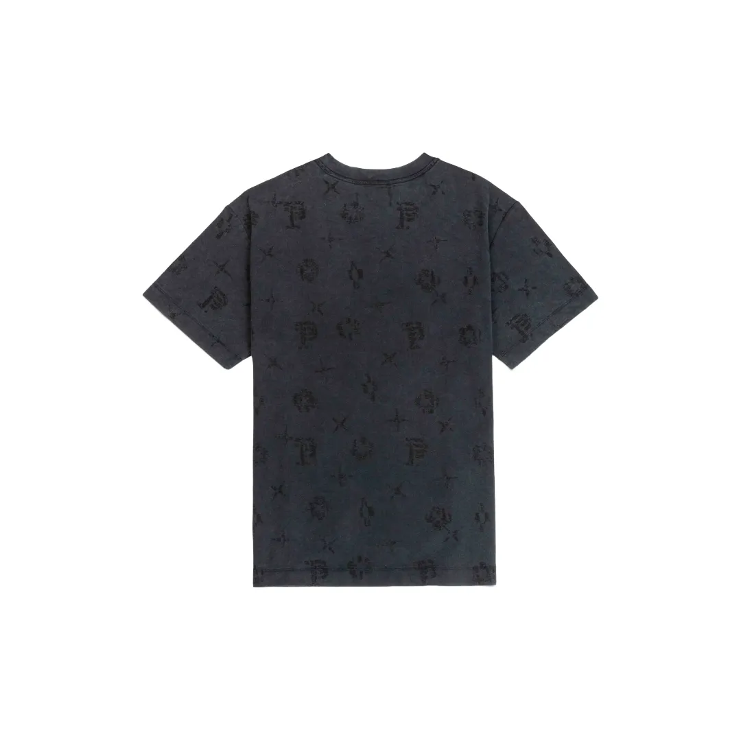 PURPLE BRAND TYPE MONOGRAM T-SHIRT BLACK