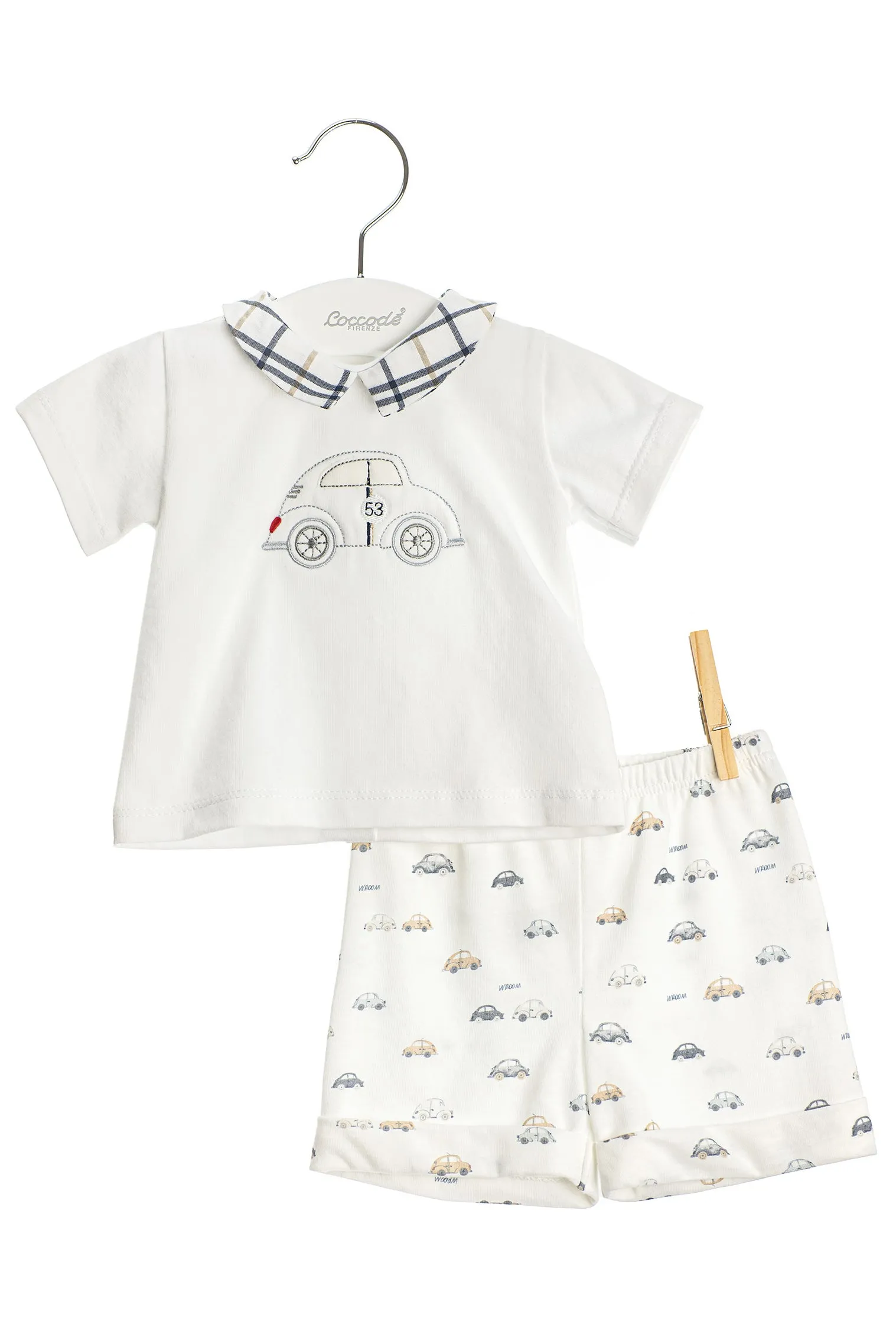 "Edmund" Navy Car Top & Shorts