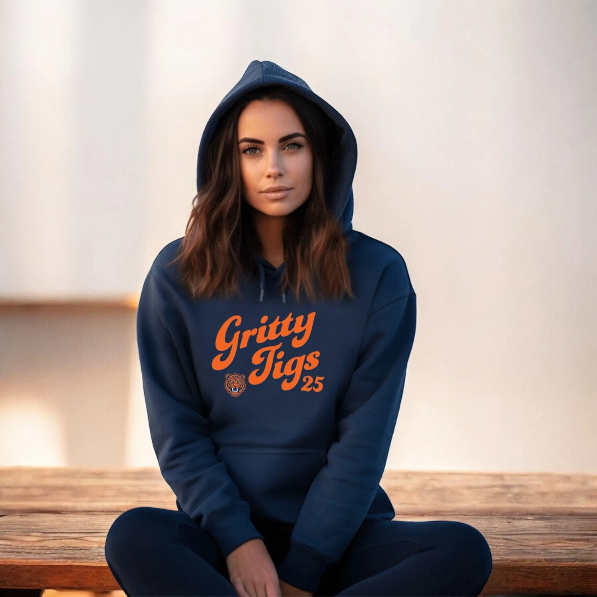 "Gritty Tigs" Relaxed Fit Classic Unisex Hoodie