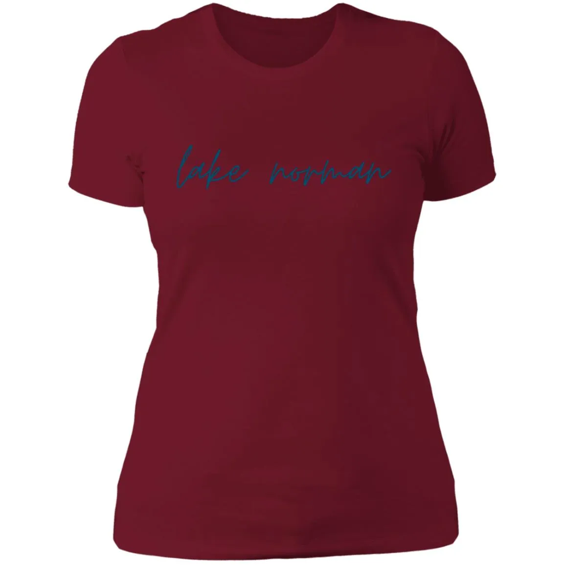 "Lake Norman- NAVY" Ladies' Boyfriend T-Shirt
