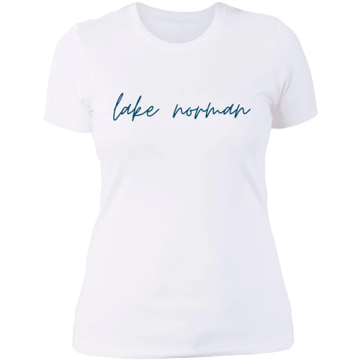 "Lake Norman- NAVY" Ladies' Boyfriend T-Shirt