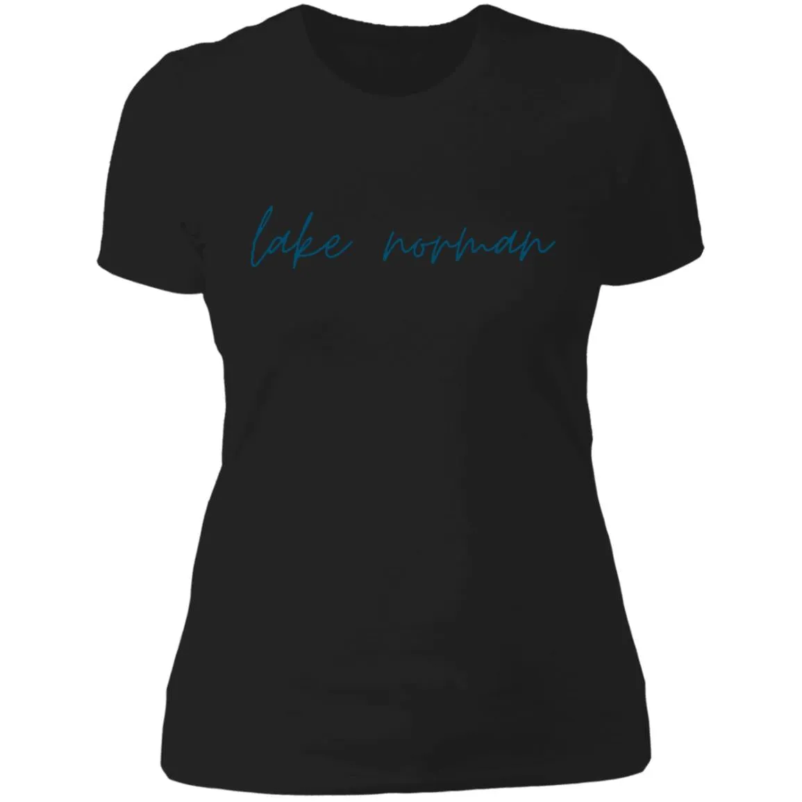"Lake Norman- NAVY" Ladies' Boyfriend T-Shirt
