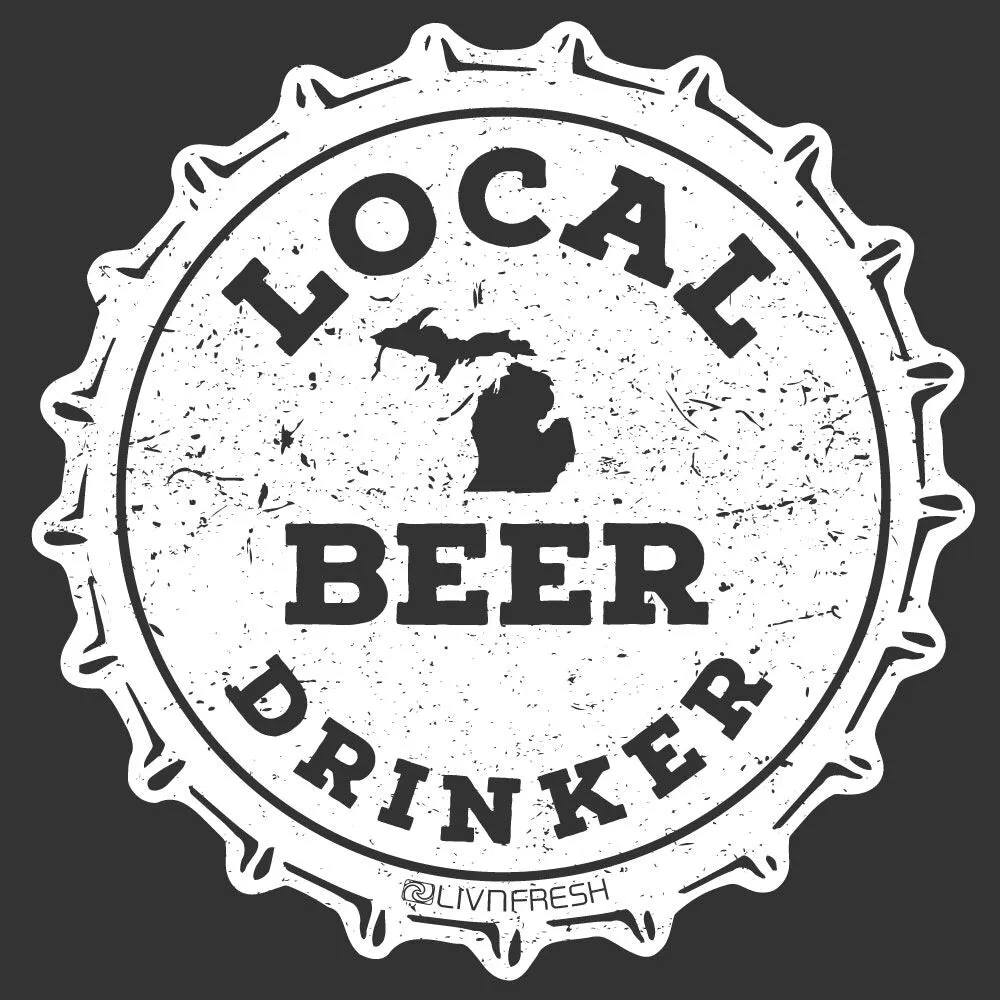 "Michigan Drink Local" Men's Crew T-Shirt CLEARANCE