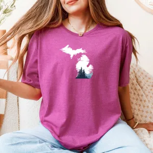 "Michigan Vista" Relaxed Fit Crew Unisex T-Shirt