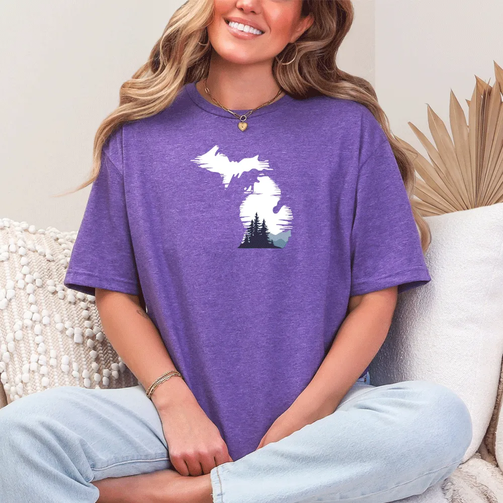 "Michigan Vista" Relaxed Fit Crew Unisex T-Shirt