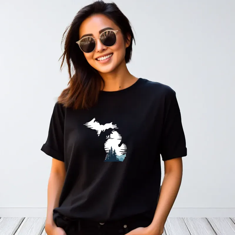 "Michigan Vista" Relaxed Fit Crew Unisex T-Shirt