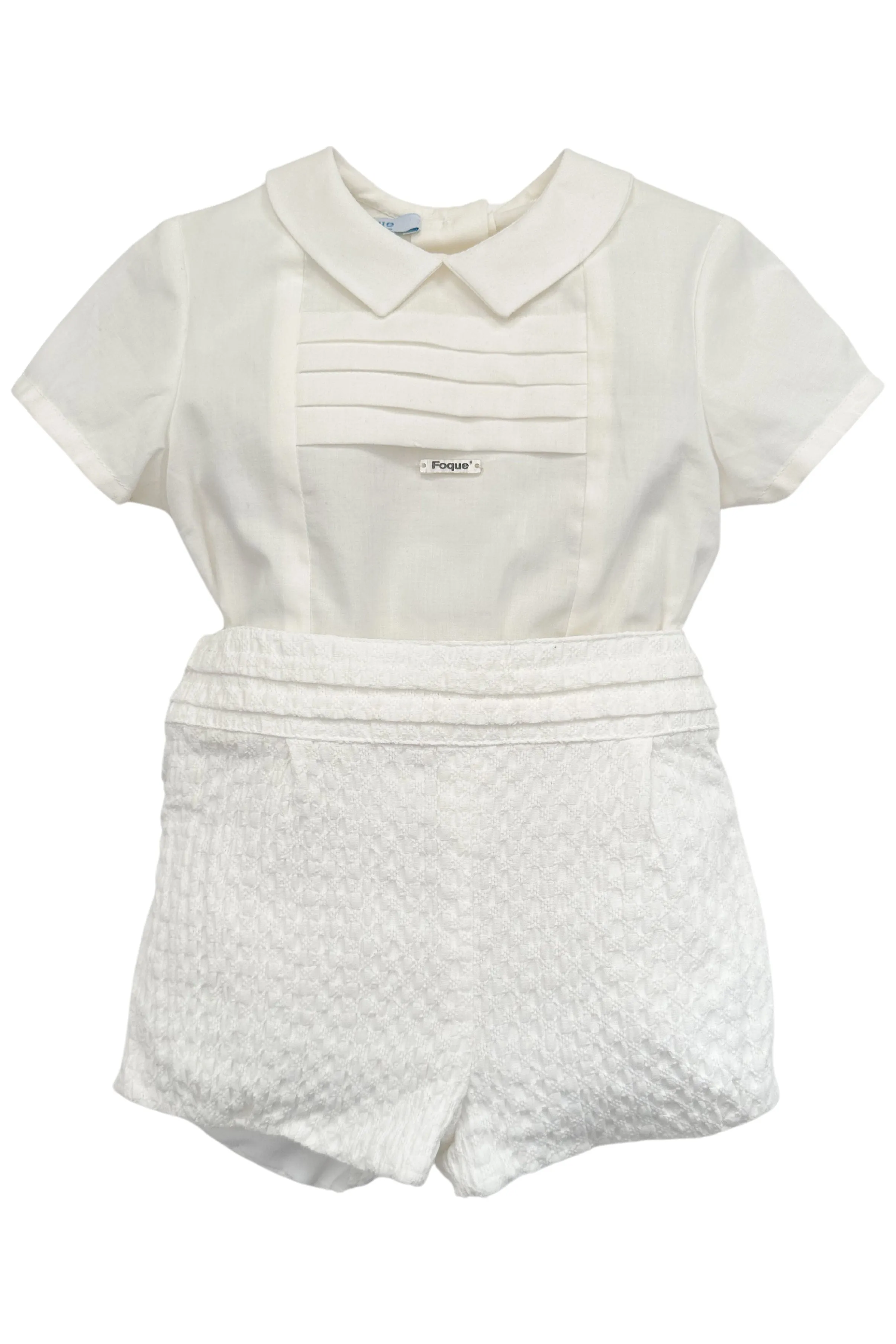 "Rheo" Ivory Shirt & Shorts