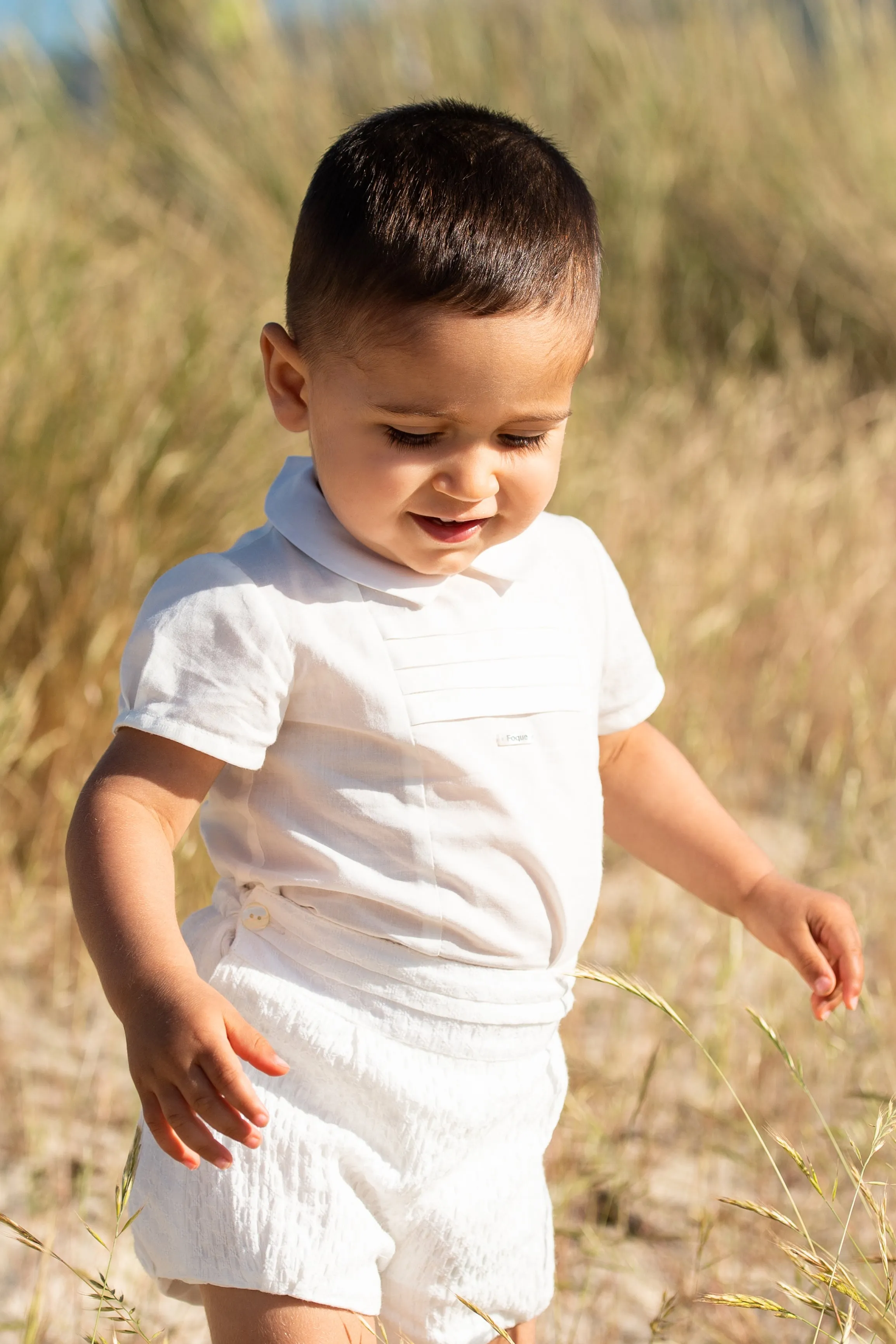 "Rheo" Ivory Shirt & Shorts