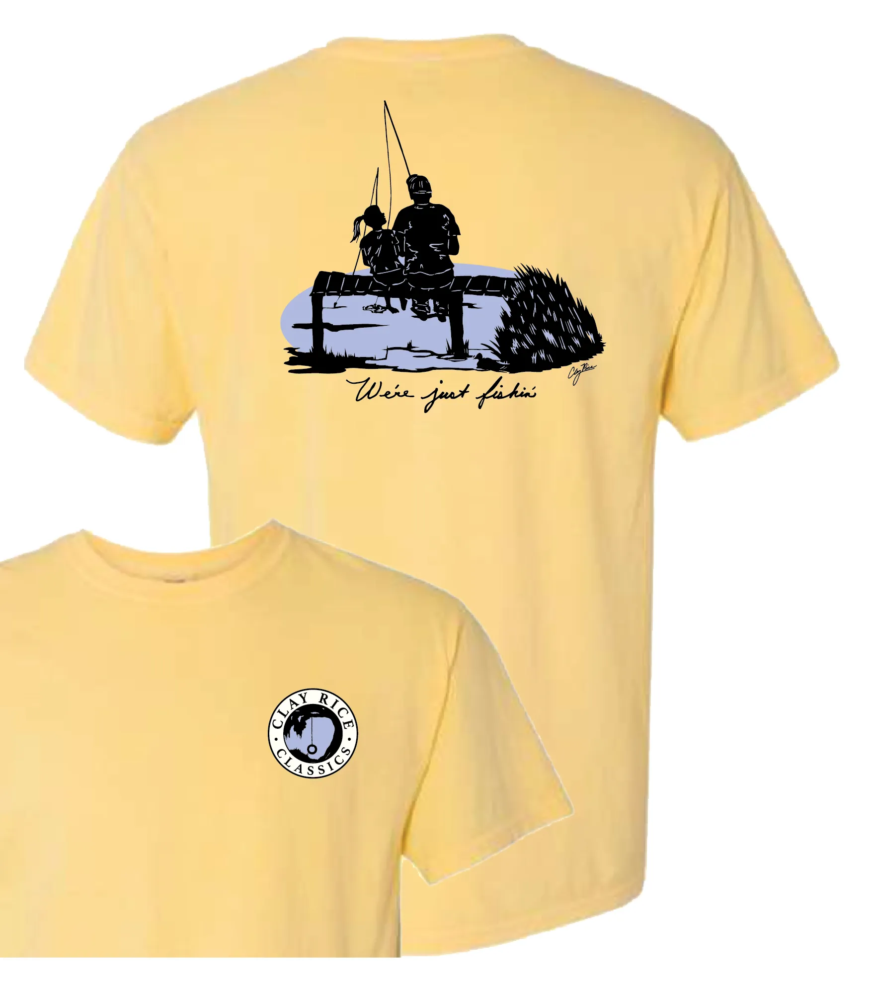 "We're Just Fishin" Short Sleeve Children's T-Shirt