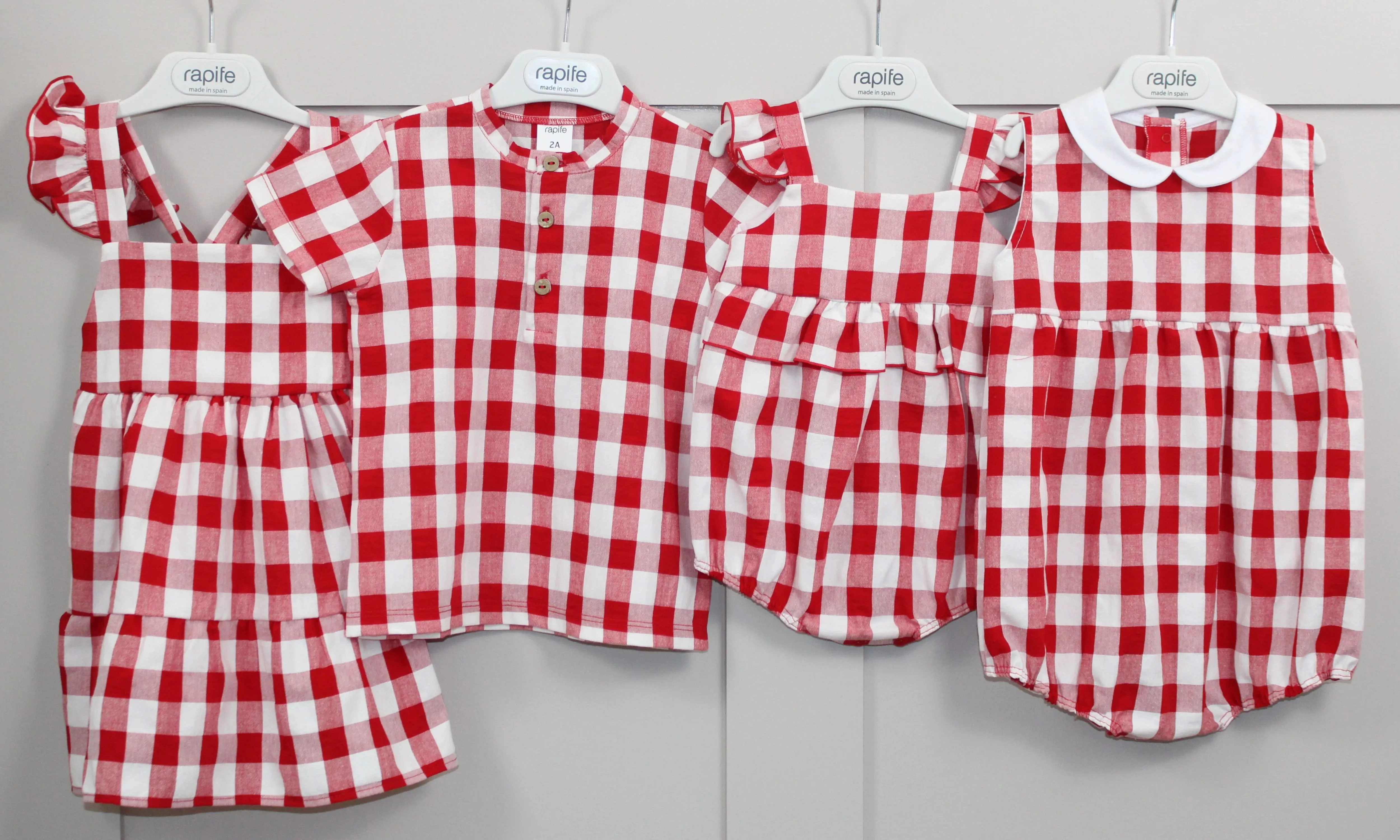 Red Check Grandad Shirt and shorts
