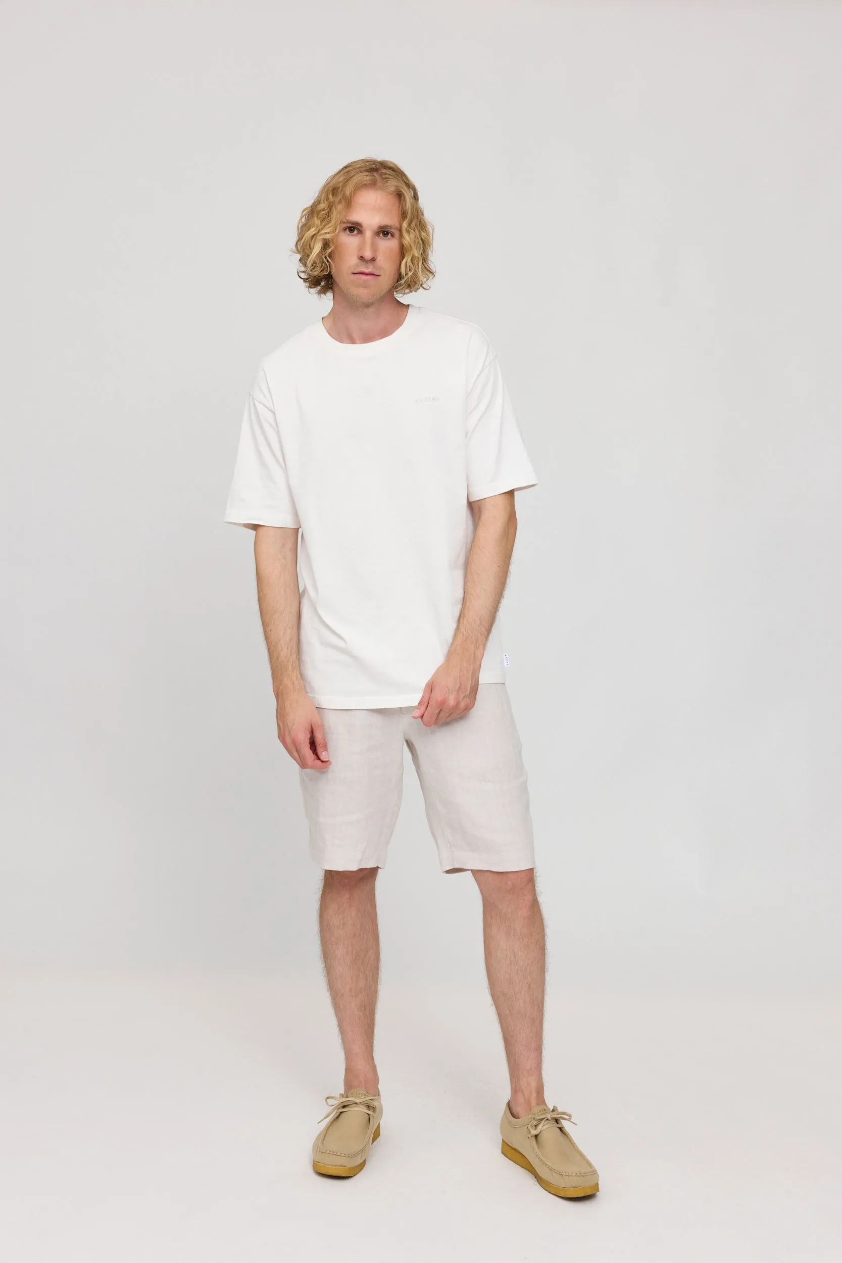 Regular Linen Shorts