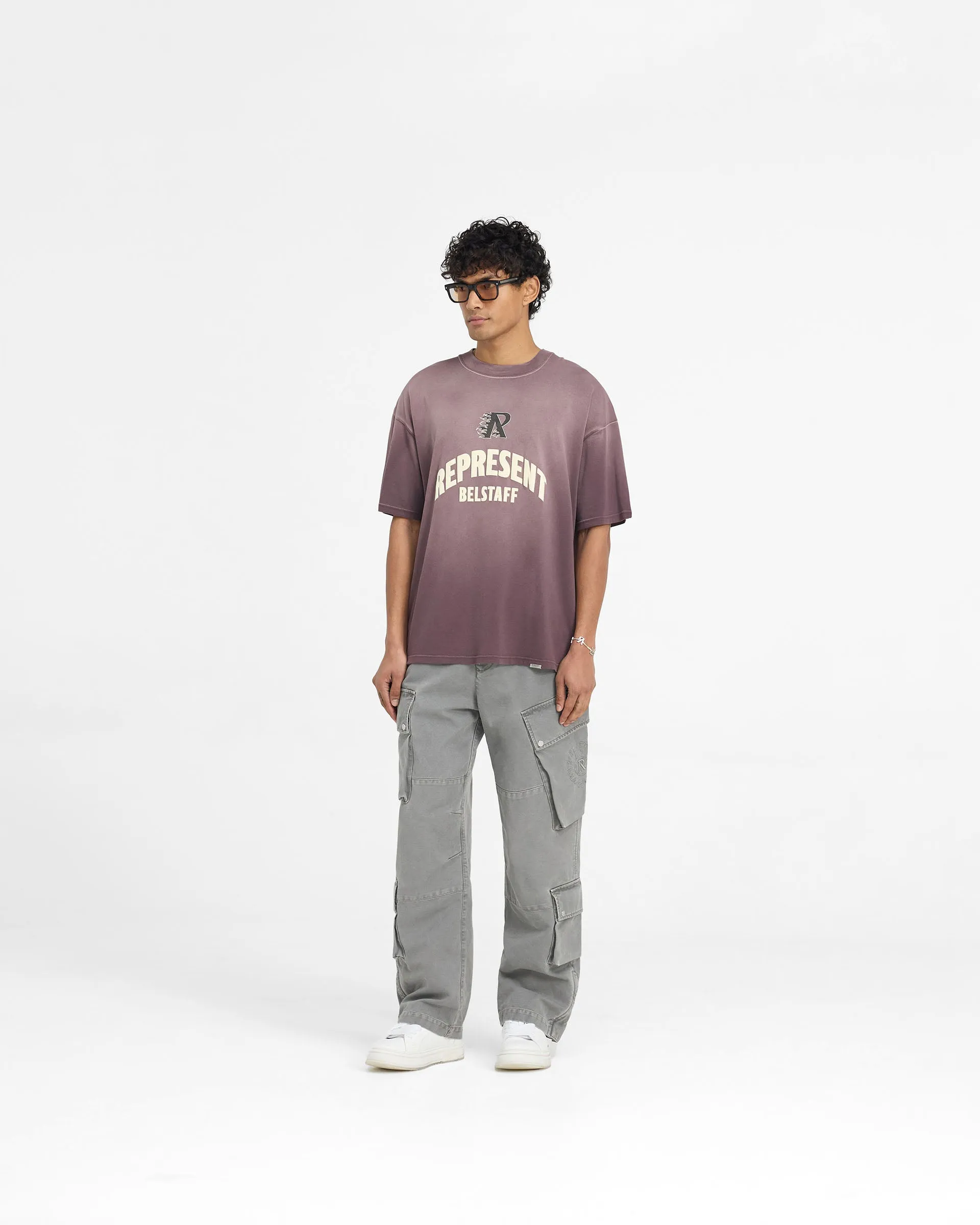 Represent X Belstaff Flame Phoenix T-Shirt - Plum