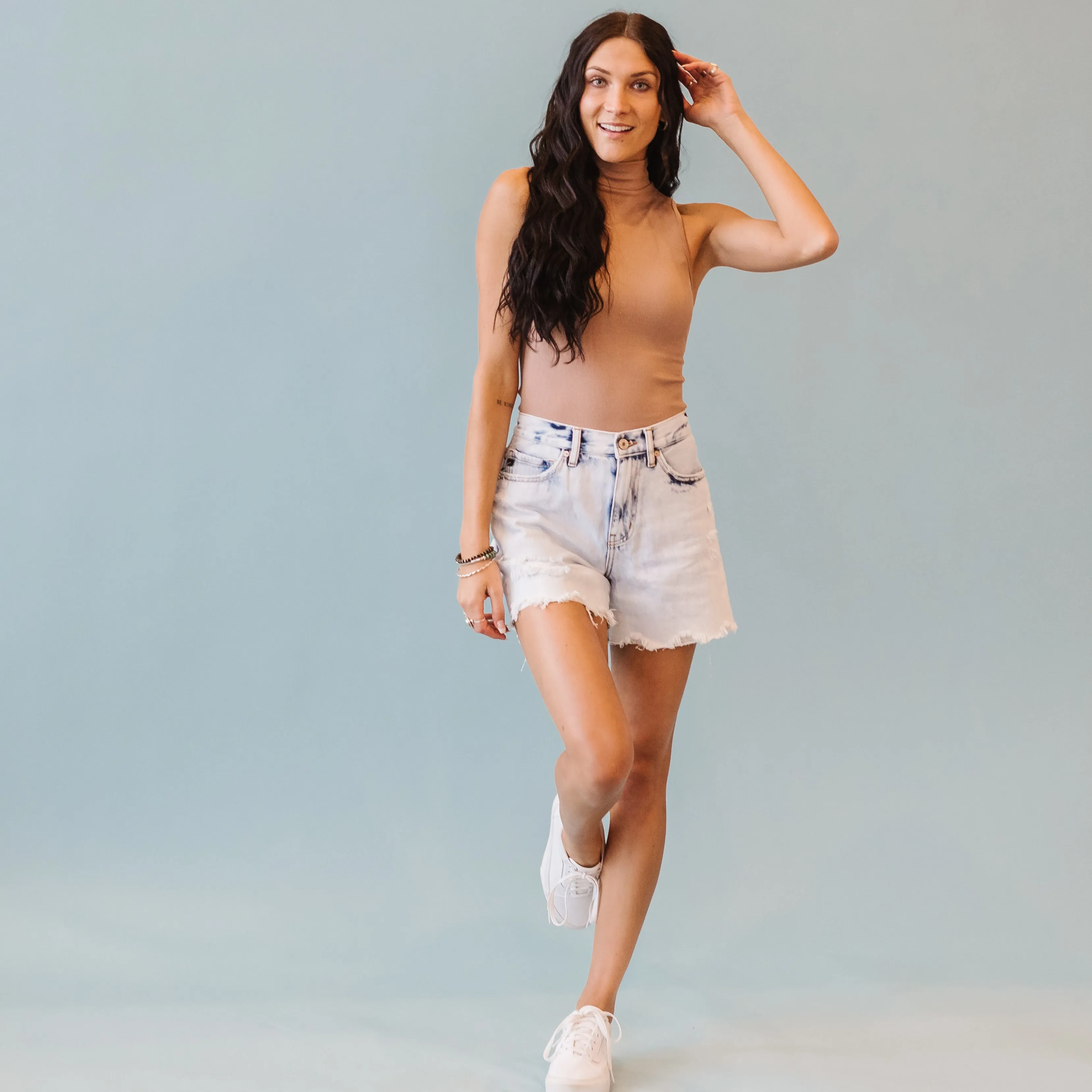 Reputation Frayed Hem Kancan Shorts