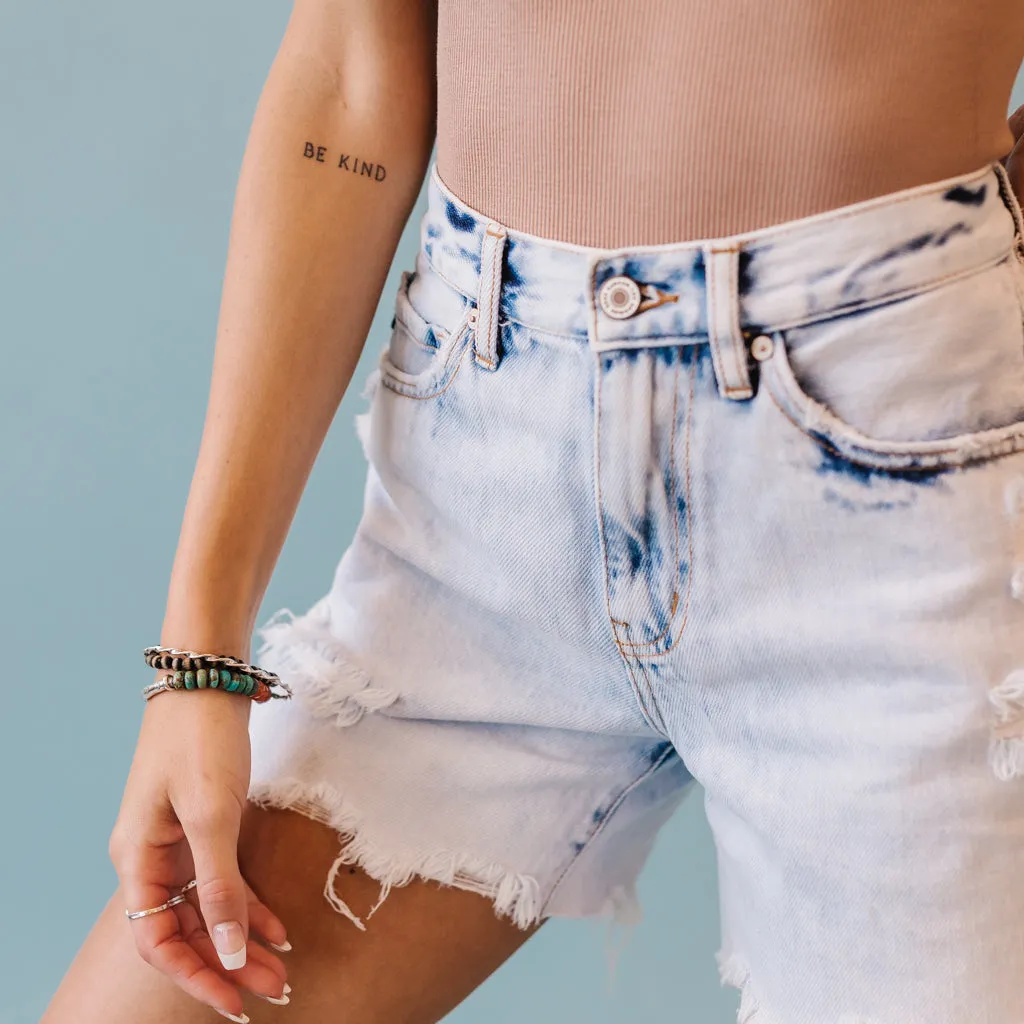 Reputation Frayed Hem Kancan Shorts