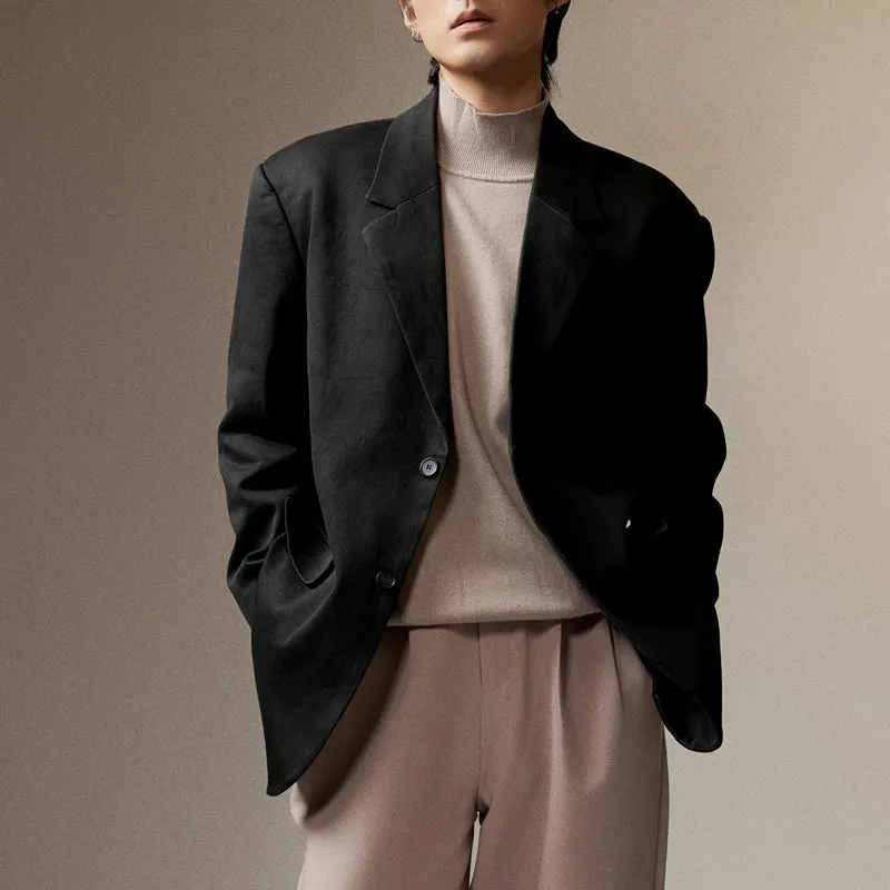 Retro Distressed Suit Jacket