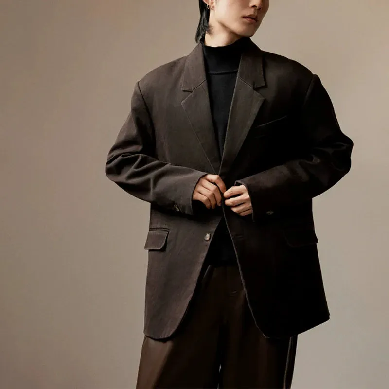 Retro Distressed Suit Jacket