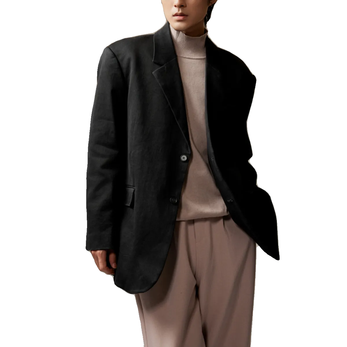 Retro Distressed Suit Jacket