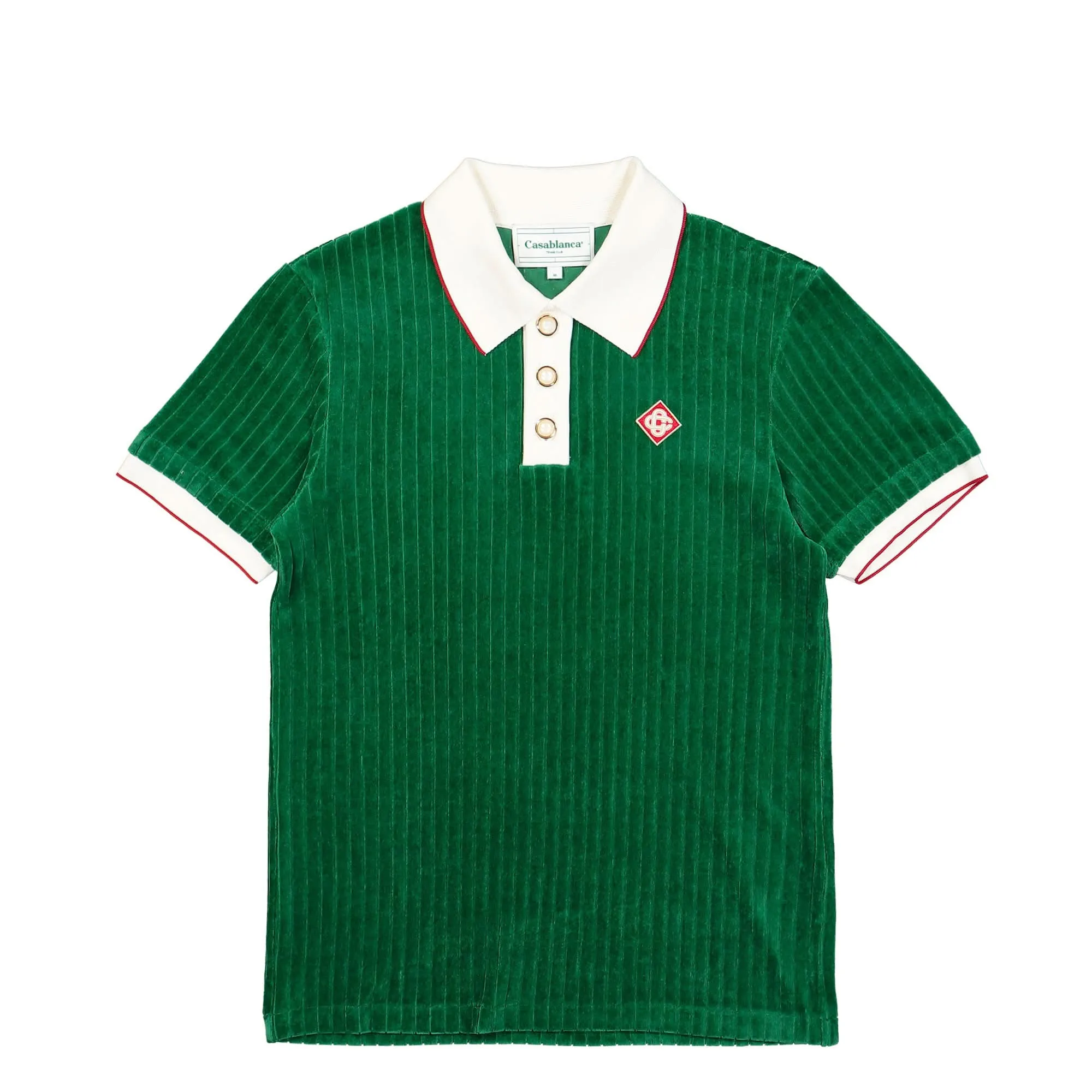 Rib Velour Polo Shirt