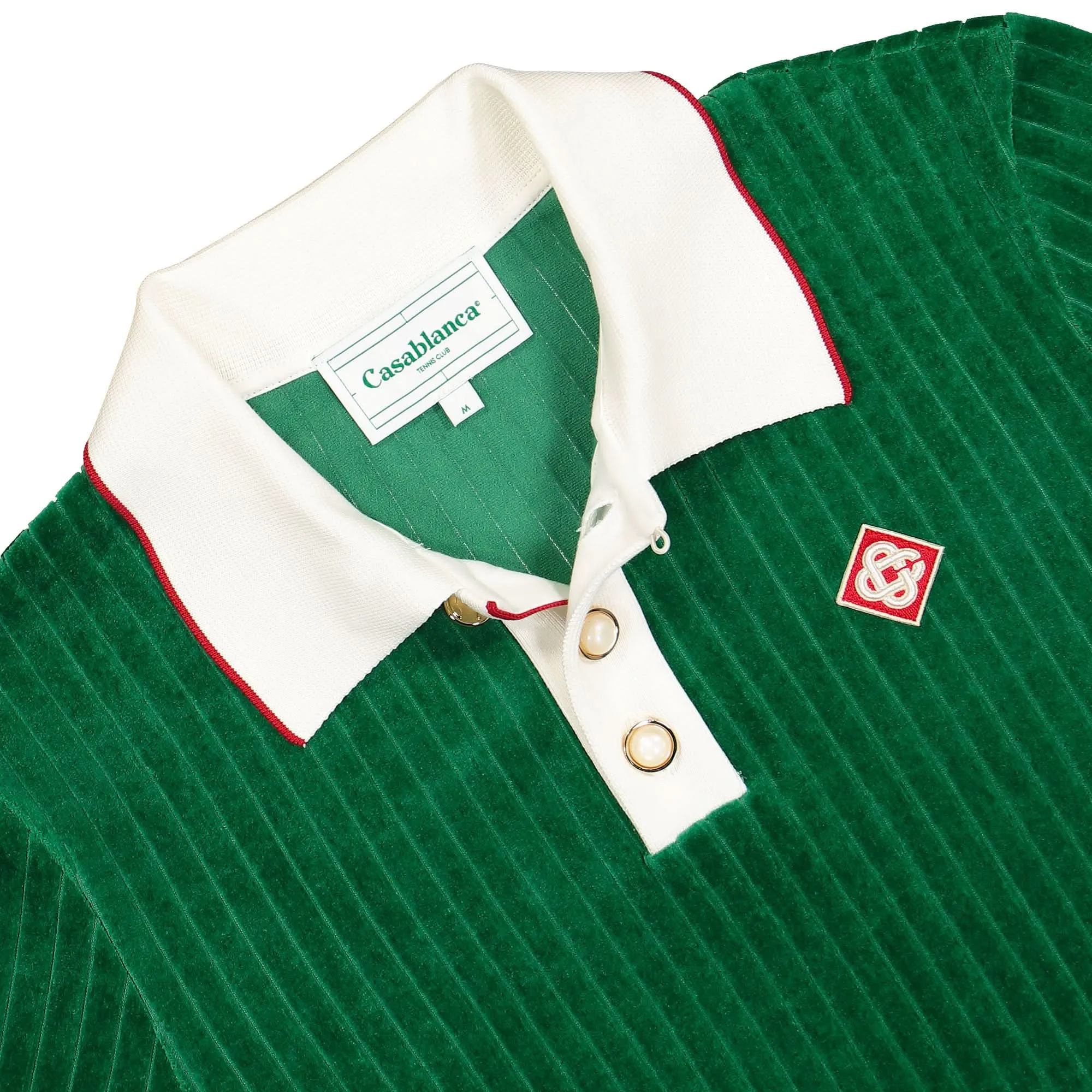 Rib Velour Polo Shirt