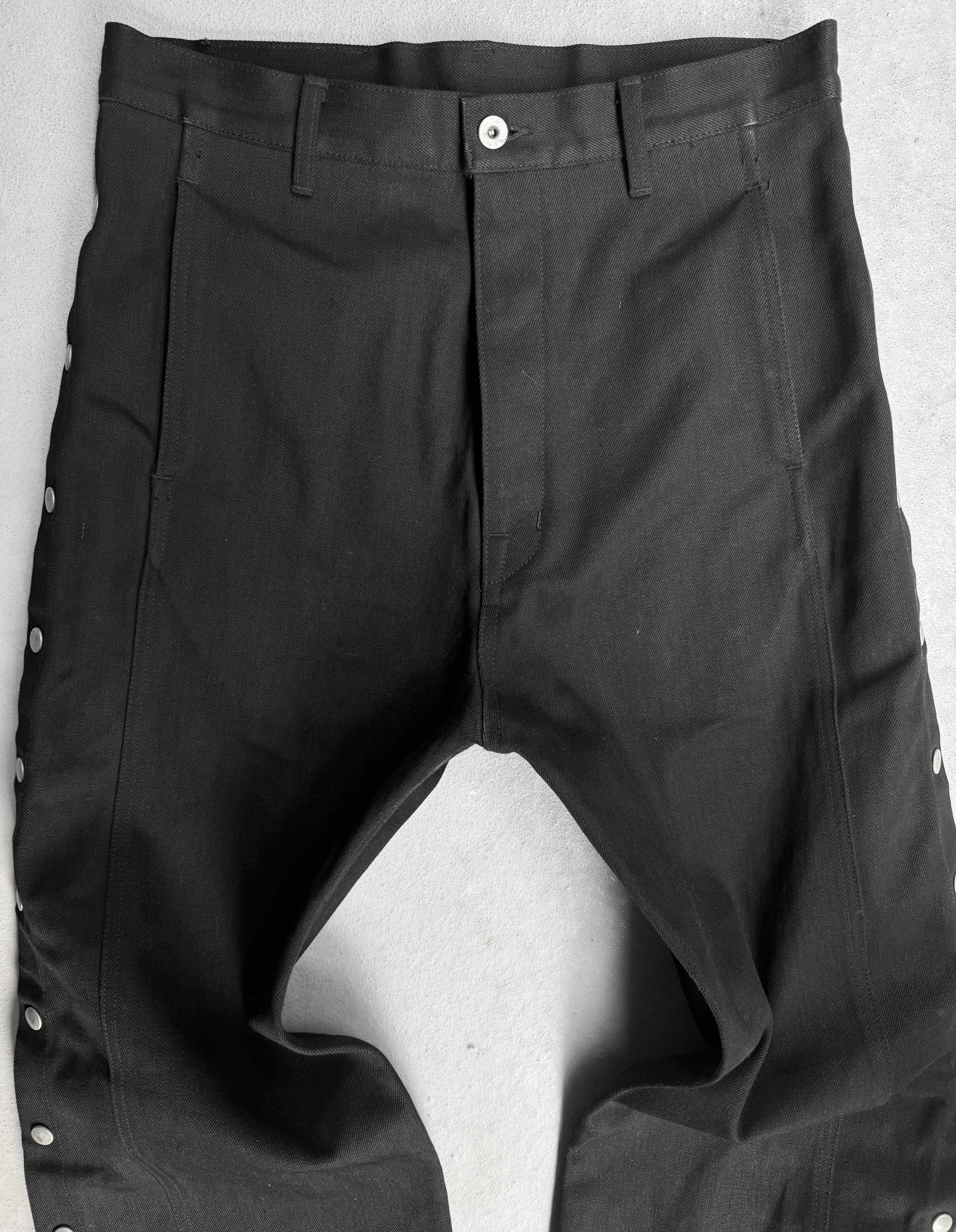 Rick Owens DRKSHDW SS22 “FOGACHINE” 16oz Japanese Selvedge ‘Pusher’ Wide Leg Denim