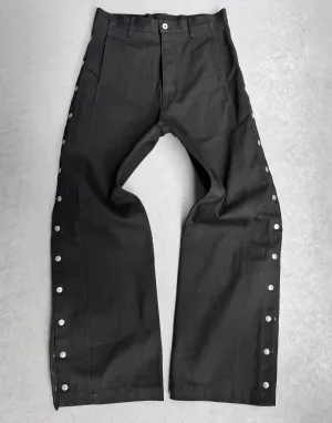Rick Owens DRKSHDW SS22 “FOGACHINE” 16oz Japanese Selvedge ‘Pusher’ Wide Leg Denim