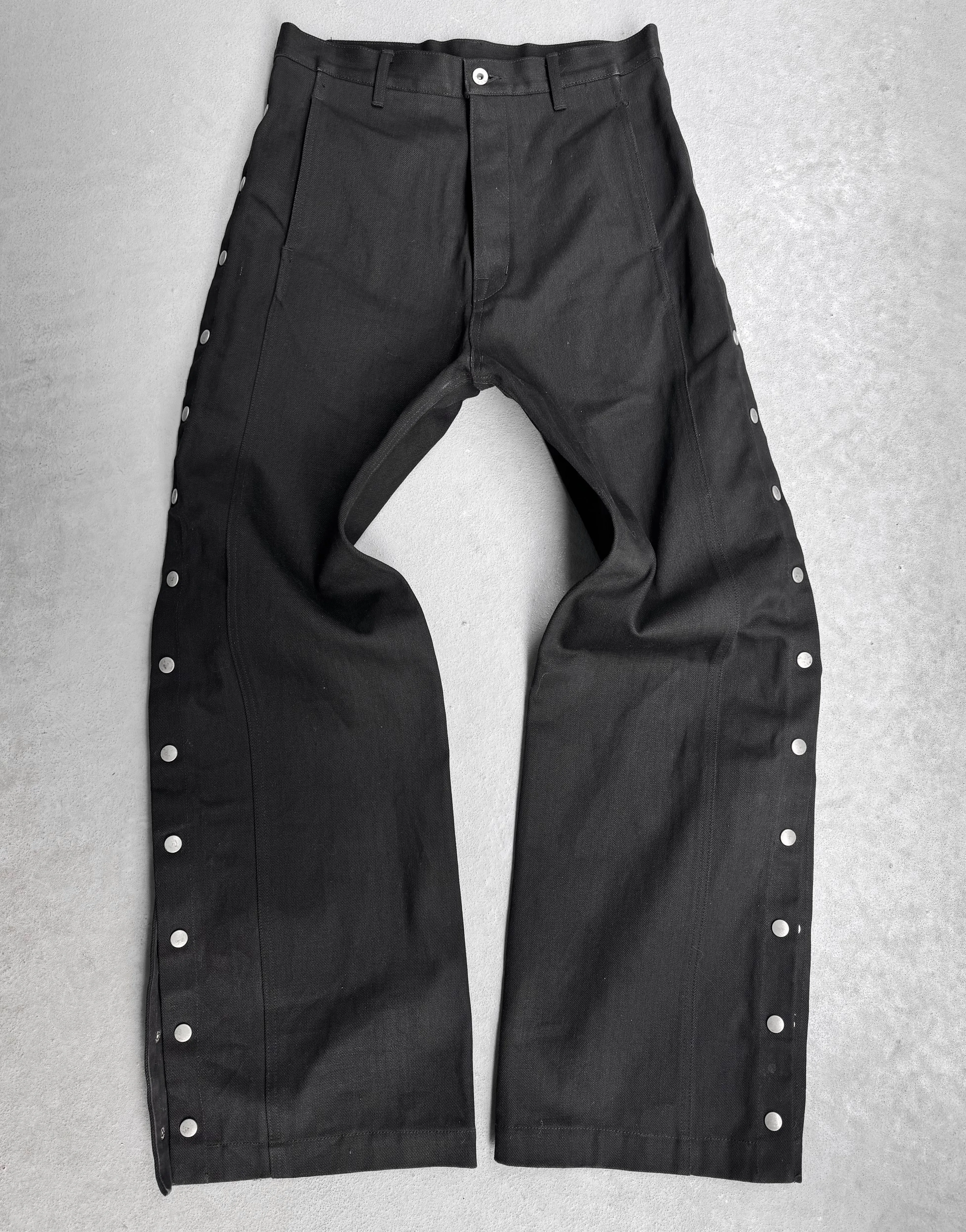 Rick Owens DRKSHDW SS22 “FOGACHINE” 16oz Japanese Selvedge ‘Pusher’ Wide Leg Denim